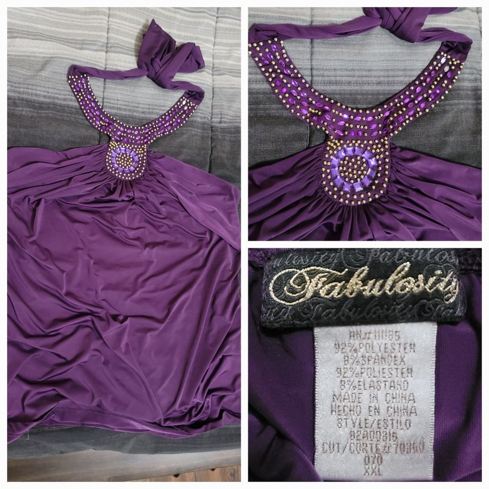 Purple Dress Top